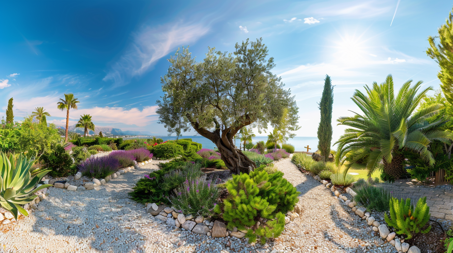 Comment attirer le regard sur un olivier dans le jardin