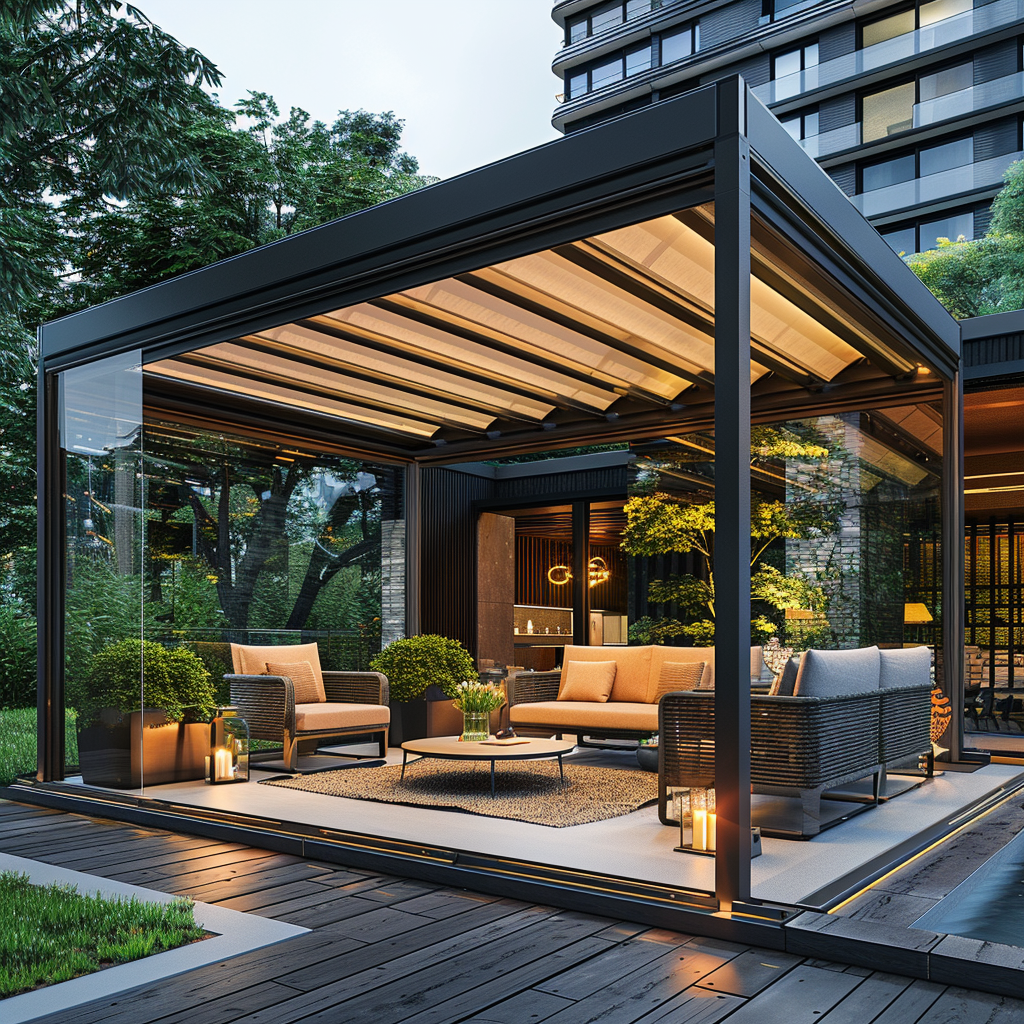 Comment fonctionne la pergola bioclimatique dans le jardin