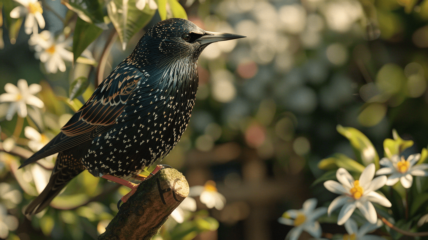 Étourneau Dans le Jardin Tout Savoir Sur Cet Oiseau