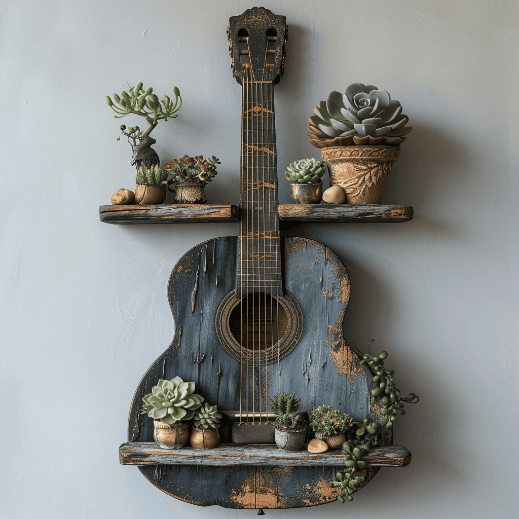 Guitar as a Wall Shelf