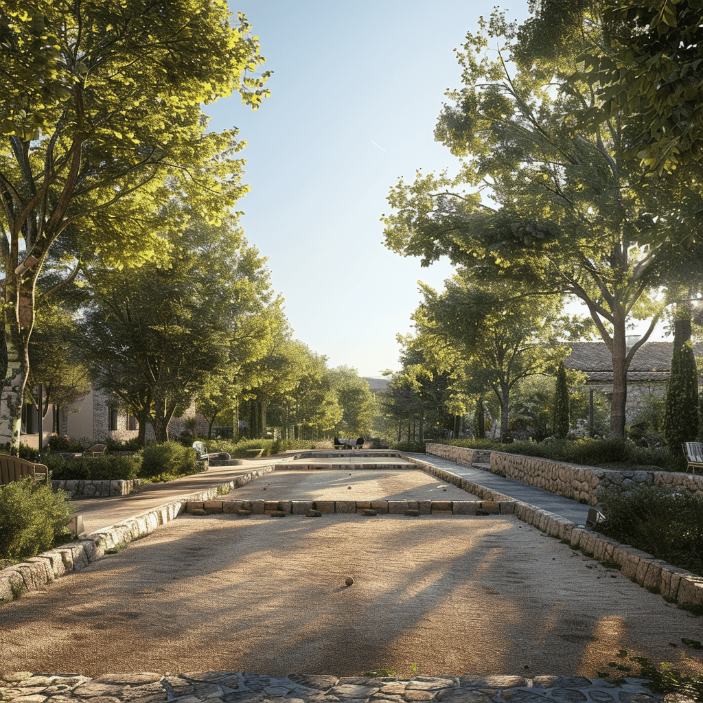 La dimension d'un terrain de pétanque pour un autre boulodrome