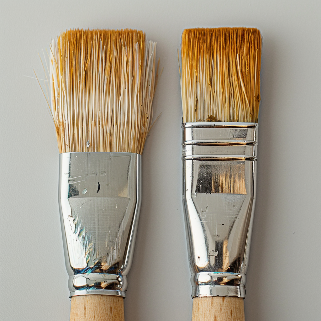 Pinceau acrylique VS pinceau glycéro