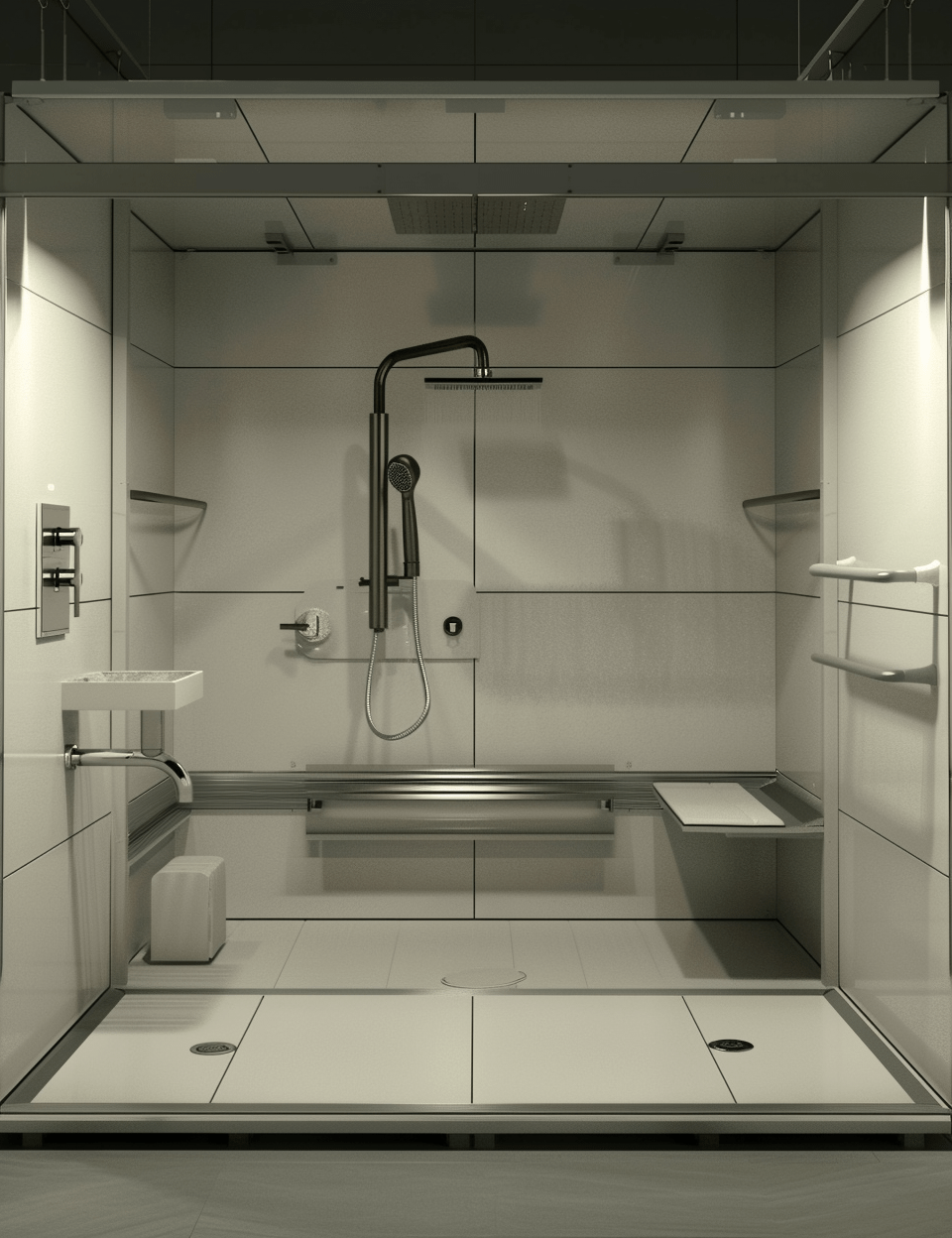 Quelle hauteur optimale pour un robinet de douche PMR