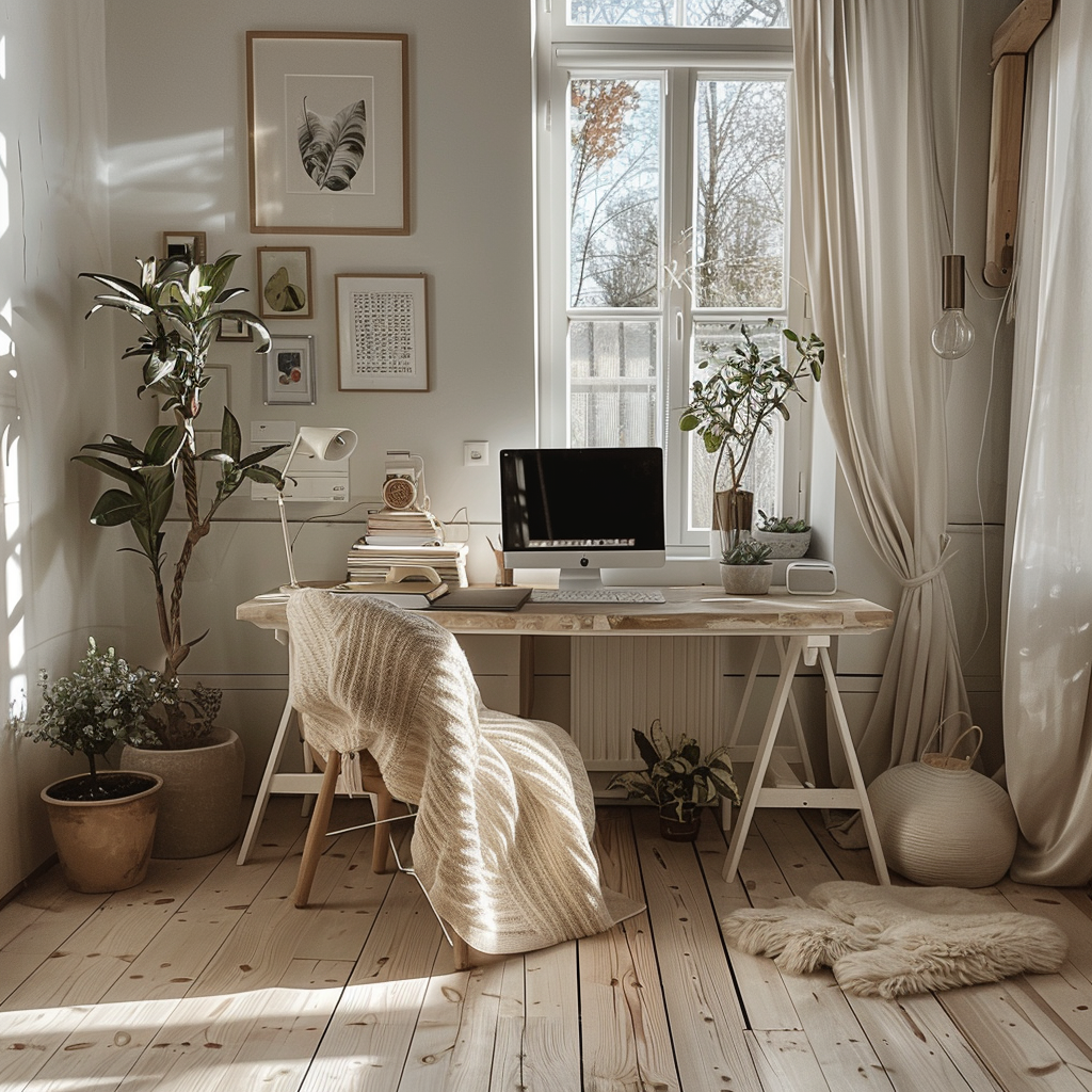 Une décoration épurée pour aménager un bureau chez soi