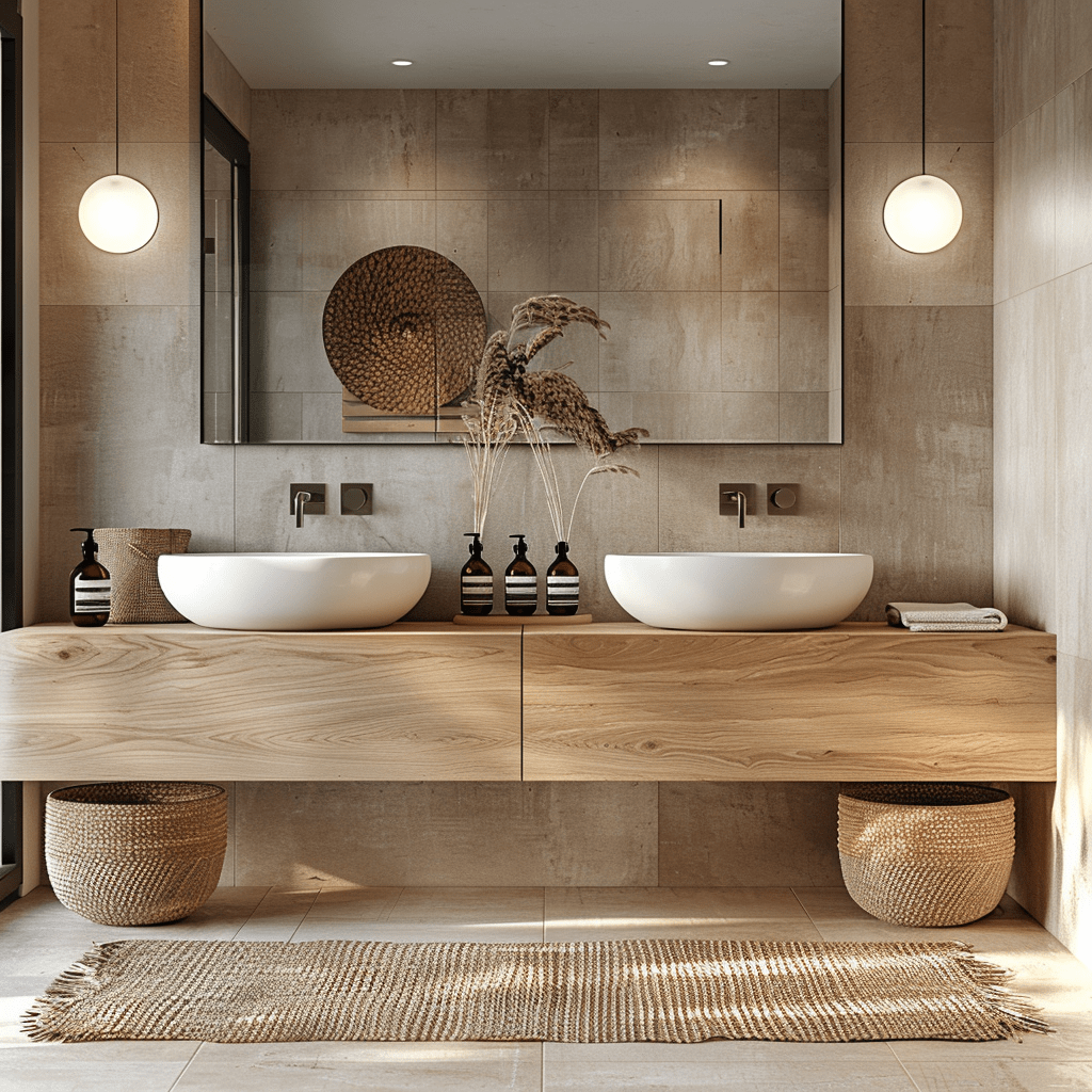 Jonc de mer dans la salle de bain quels avantages