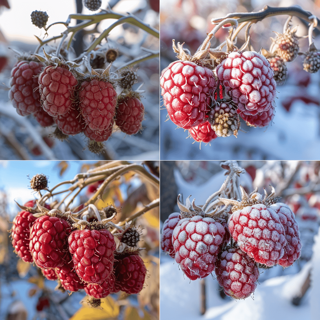 La taille d'hiver pour un framboisier