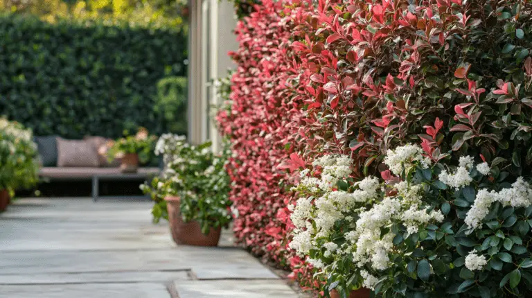 Craquez pour la photinia dans le jardin