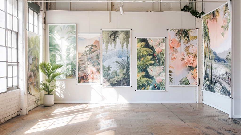 Sélection de motifs panoramiques variés pour habiller un mur