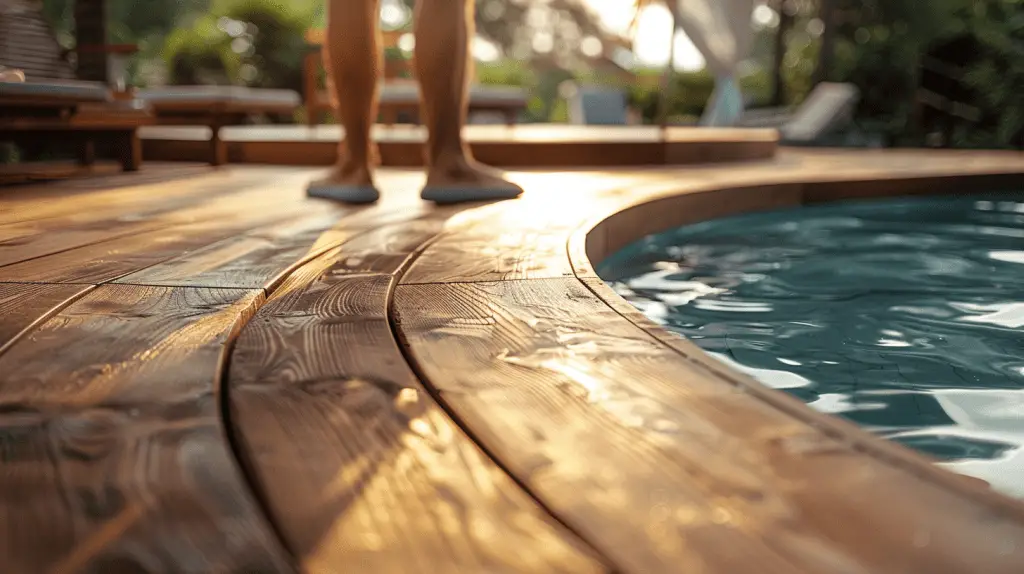 Peut-on installer une piscine sur une terrasse en bois