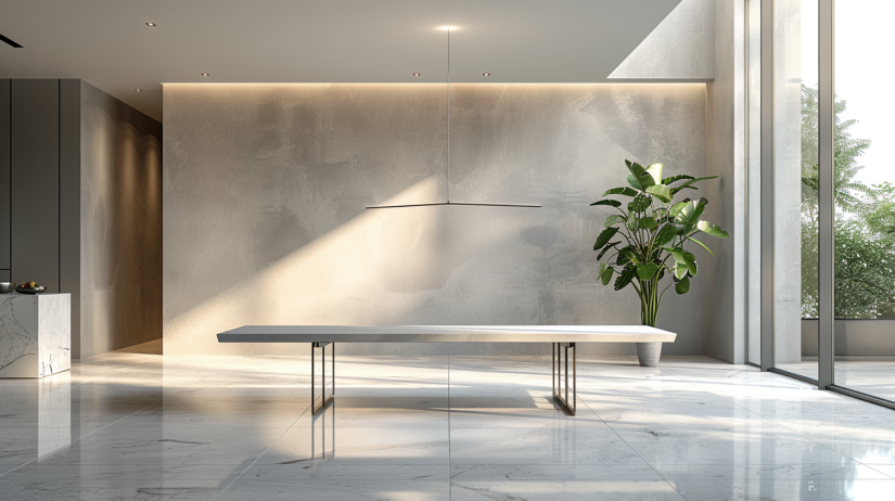 Table minimaliste et moderne