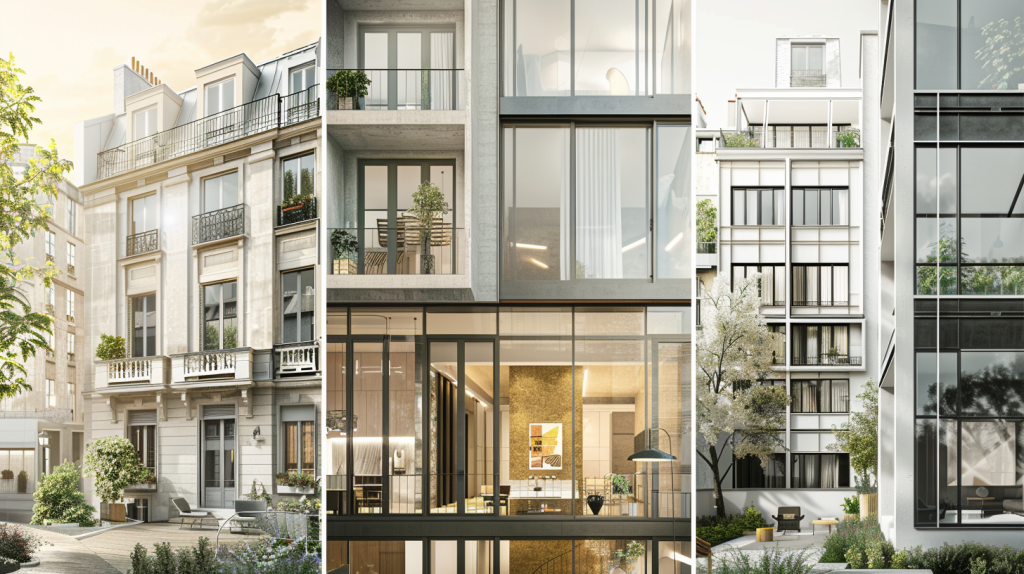 Différents types de logements illustrant les besoins spécifiques en assurance habitation selon la situation